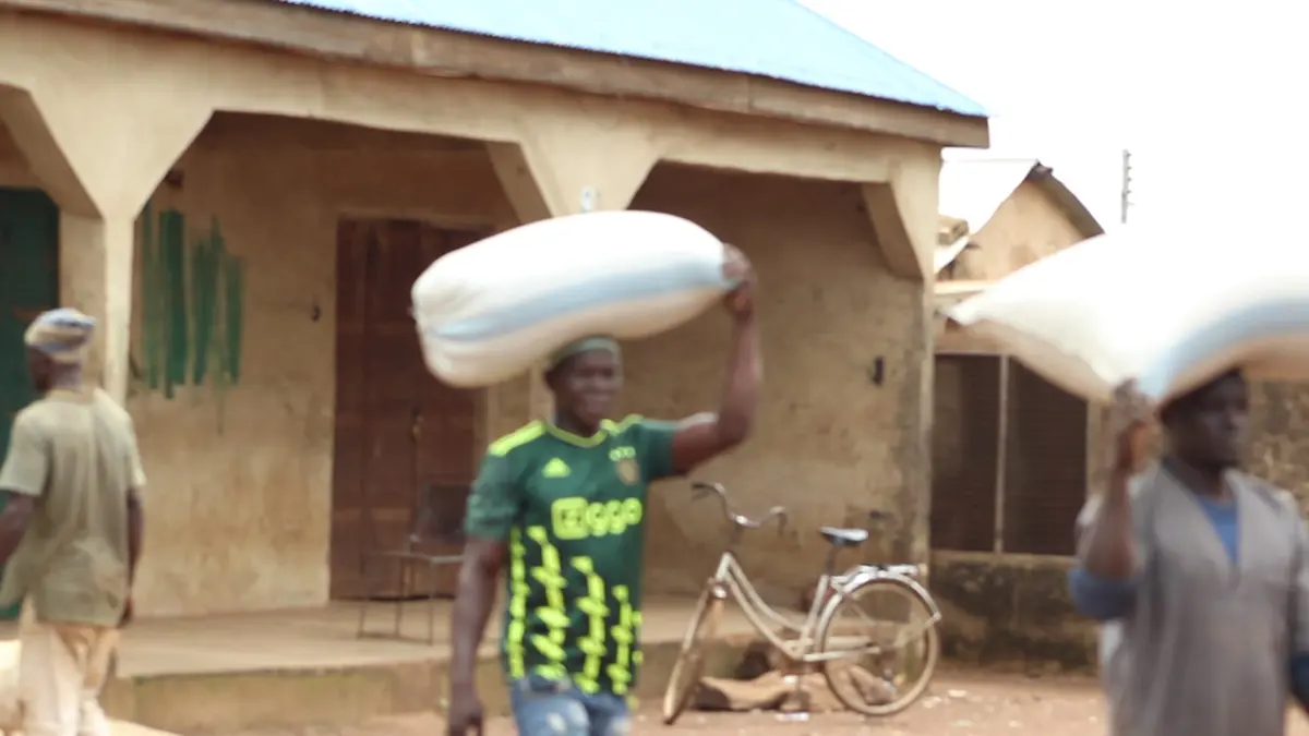 Carrying bags to the truck