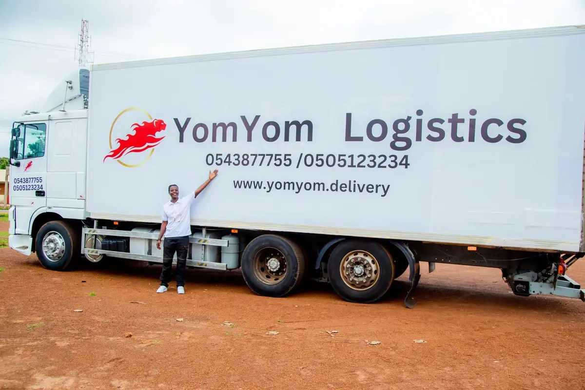 YomYom Logistics delivery truck